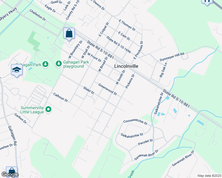 map of restaurants, bars, coffee shops, grocery stores, and more near 179 West Smith Street in Lincolnville