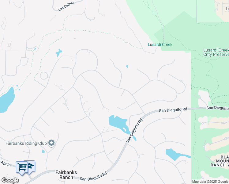 map of restaurants, bars, coffee shops, grocery stores, and more near 17106 Paseo Hermosa in Rancho Santa Fe