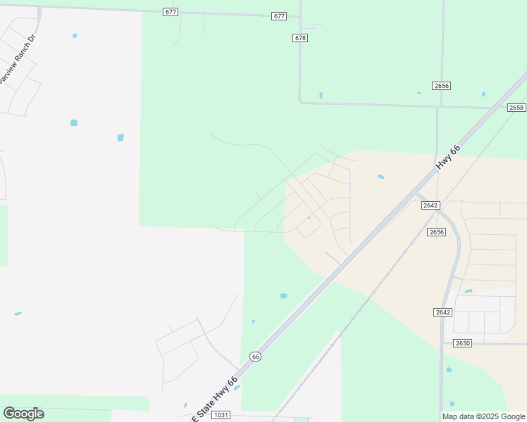 map of restaurants, bars, coffee shops, grocery stores, and more near 6666 Highway 66 in Royse City