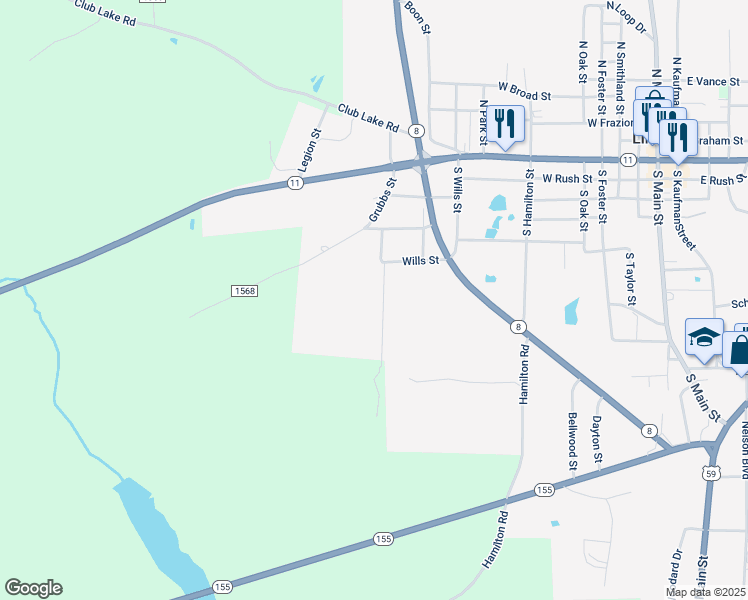 map of restaurants, bars, coffee shops, grocery stores, and more near 411 Dorsey Street in Linden