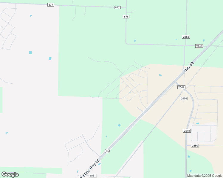 map of restaurants, bars, coffee shops, grocery stores, and more near 6666 Highway 66 in Royse City
