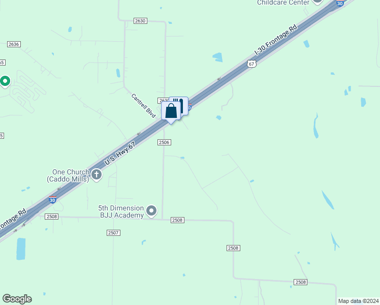 map of restaurants, bars, coffee shops, grocery stores, and more near 2075 Buck Court in Caddo Mills