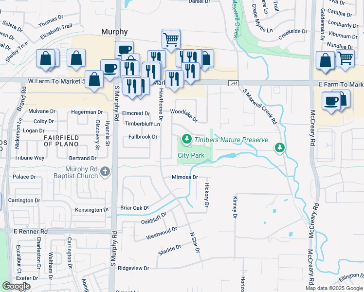 map of restaurants, bars, coffee shops, grocery stores, and more near 324 Pine Top Drive in Murphy