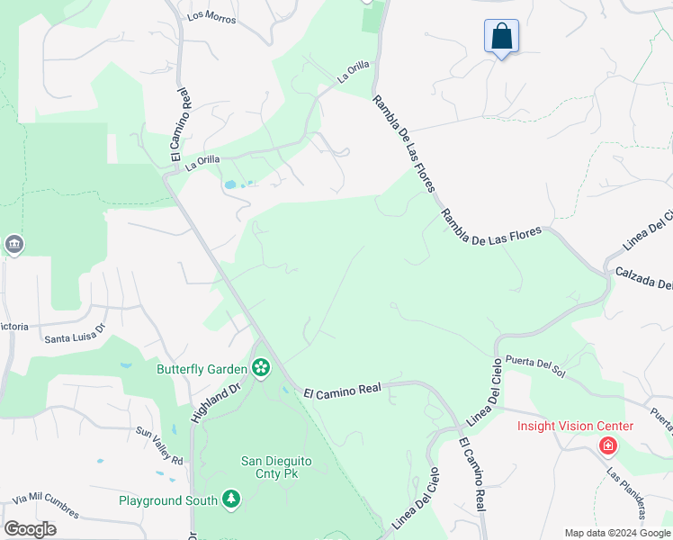 map of restaurants, bars, coffee shops, grocery stores, and more near 4848 El Nido in Rancho Santa Fe