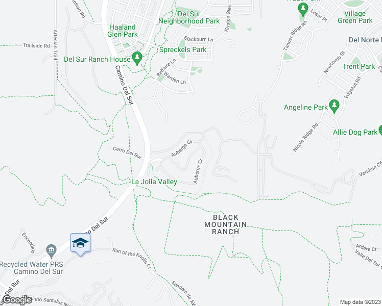 map of restaurants, bars, coffee shops, grocery stores, and more near 7958 Lusardi Creek Lane in San Diego