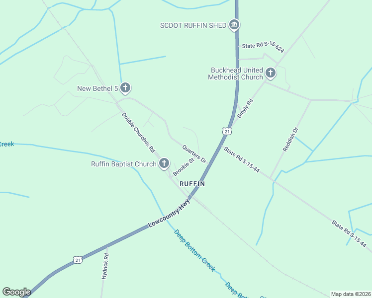 map of restaurants, bars, coffee shops, grocery stores, and more near 177 Quarters Road in Colleton County