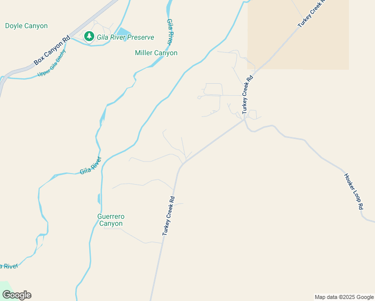 map of restaurants, bars, coffee shops, grocery stores, and more near 367 Turkey Creek Road in Gila