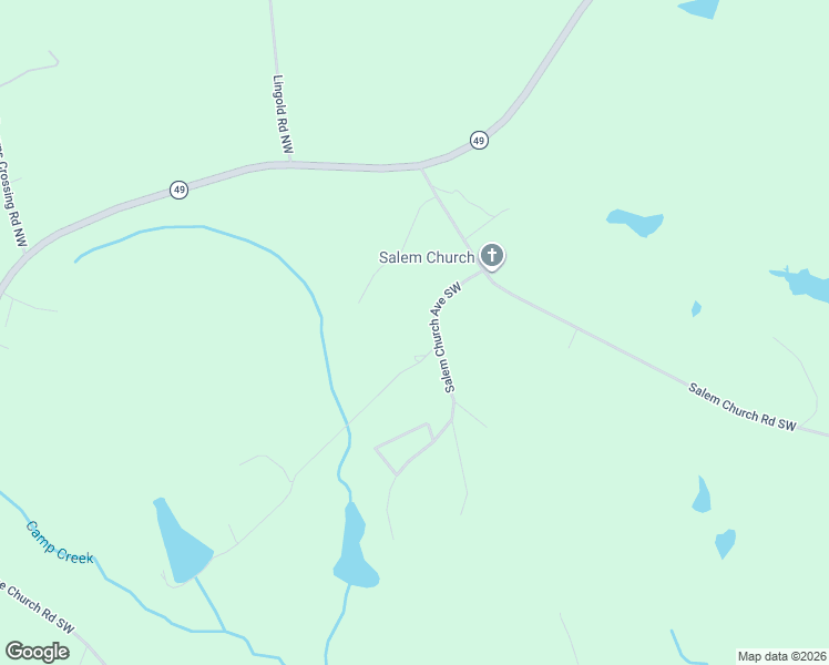 map of restaurants, bars, coffee shops, grocery stores, and more near 119 Salem Church Avenue Southwest in Milledgeville