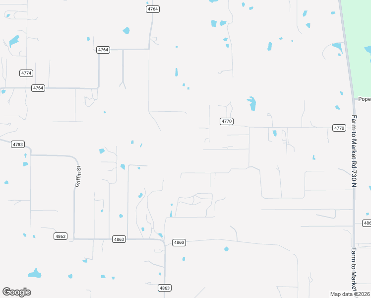 map of restaurants, bars, coffee shops, grocery stores, and more near 129 Private Road 4768 in Boyd