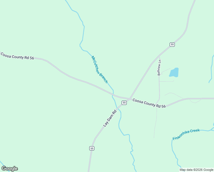 map of restaurants, bars, coffee shops, grocery stores, and more near Coosa County Road 56 in Sylacauga