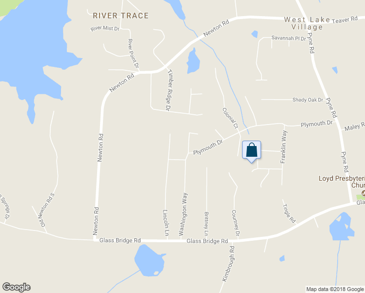 map of restaurants, bars, coffee shops, grocery stores, and more near 301 Washington Way in LaGrange