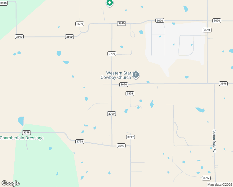 map of restaurants, bars, coffee shops, grocery stores, and more near 385 County Road 3799 in Paradise