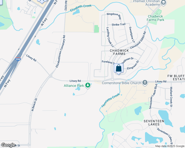 map of restaurants, bars, coffee shops, grocery stores, and more near 3813 Denridge Lane in Roanoke