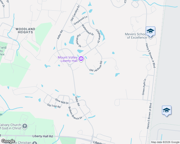 map of restaurants, bars, coffee shops, grocery stores, and more near 112 Old Jackson Road in Goose Creek