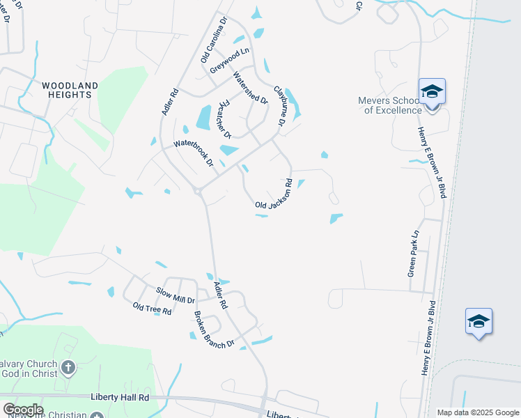 map of restaurants, bars, coffee shops, grocery stores, and more near 114 Old Jackson Road in Goose Creek