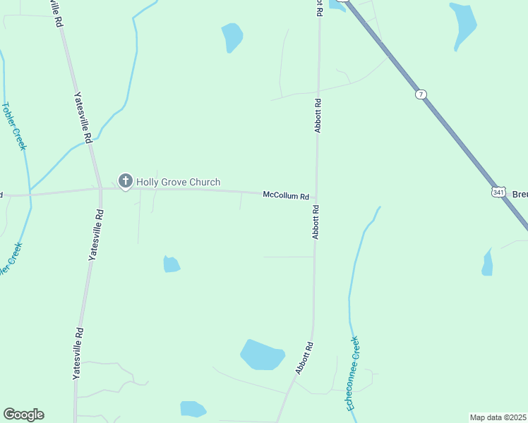 map of restaurants, bars, coffee shops, grocery stores, and more near 1307 McCollum Road in Barnesville