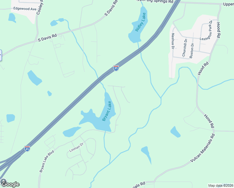 map of restaurants, bars, coffee shops, grocery stores, and more near Lakeview Way in LaGrange