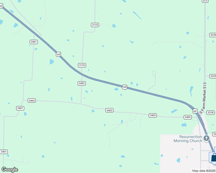 map of restaurants, bars, coffee shops, grocery stores, and more near 6896 U.S. 69 in Lone Oak