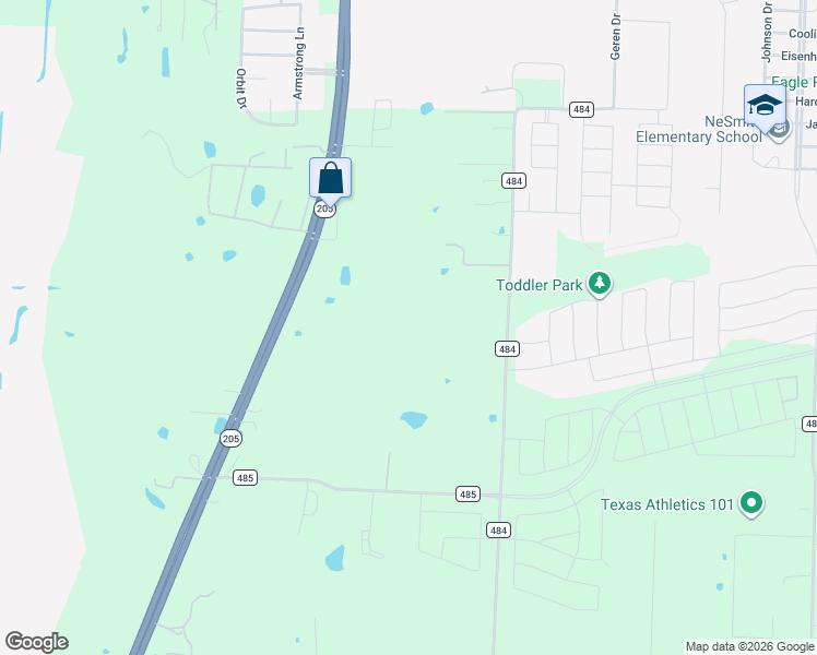 map of restaurants, bars, coffee shops, grocery stores, and more near 14644 County Road 746 in Lavon