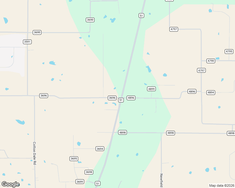 map of restaurants, bars, coffee shops, grocery stores, and more near 130 County Road 3696 in Springtown