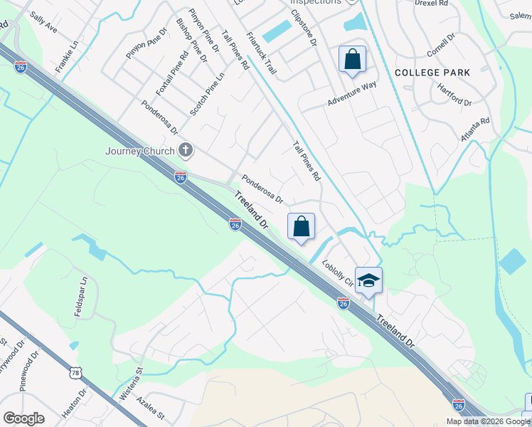 map of restaurants, bars, coffee shops, grocery stores, and more near 148 Growden Lane in Ladson