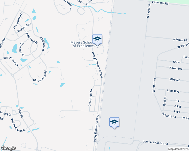 map of restaurants, bars, coffee shops, grocery stores, and more near 462 Green Park Ln in Goose Creek
