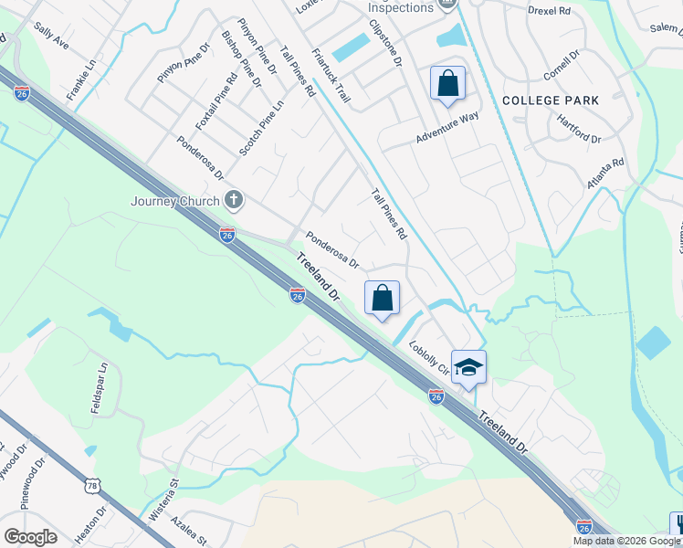 map of restaurants, bars, coffee shops, grocery stores, and more near 148 Growden Lane in Ladson