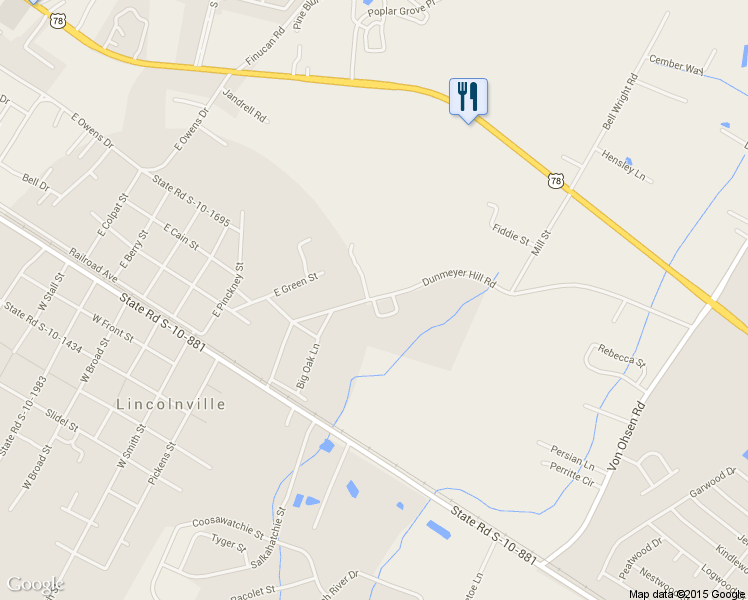 map of restaurants, bars, coffee shops, grocery stores, and more near 101 Dunmeyer Loop Rd in Lincolnville