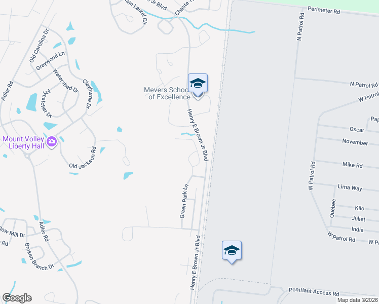 map of restaurants, bars, coffee shops, grocery stores, and more near 462 Green Park Lane in Goose Creek