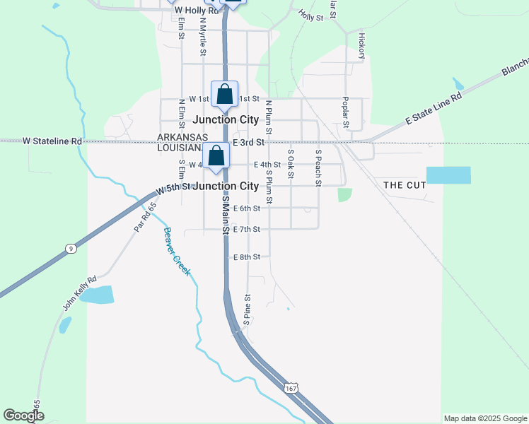 map of restaurants, bars, coffee shops, grocery stores, and more near 400 South Plum Street in Junction City
