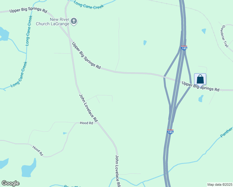 map of restaurants, bars, coffee shops, grocery stores, and more near 119 Wexford Drive in LaGrange