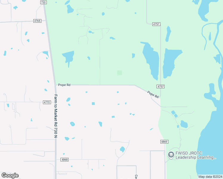 map of restaurants, bars, coffee shops, grocery stores, and more near 1653 County Road 4757 in Boyd