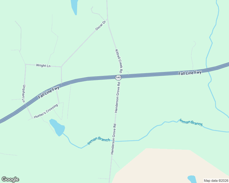 map of restaurants, bars, coffee shops, grocery stores, and more near 3195 Henderson Grove Road in Sandersville