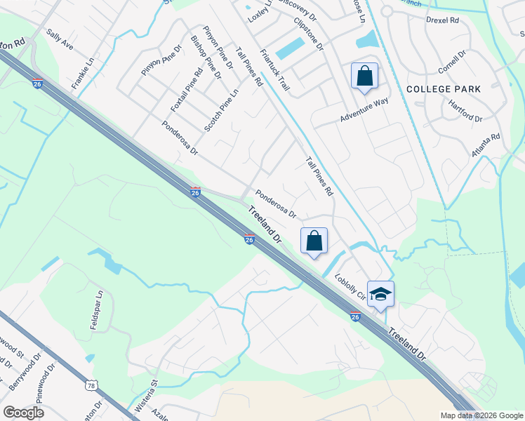 map of restaurants, bars, coffee shops, grocery stores, and more near 113 Growden Lane in Ladson