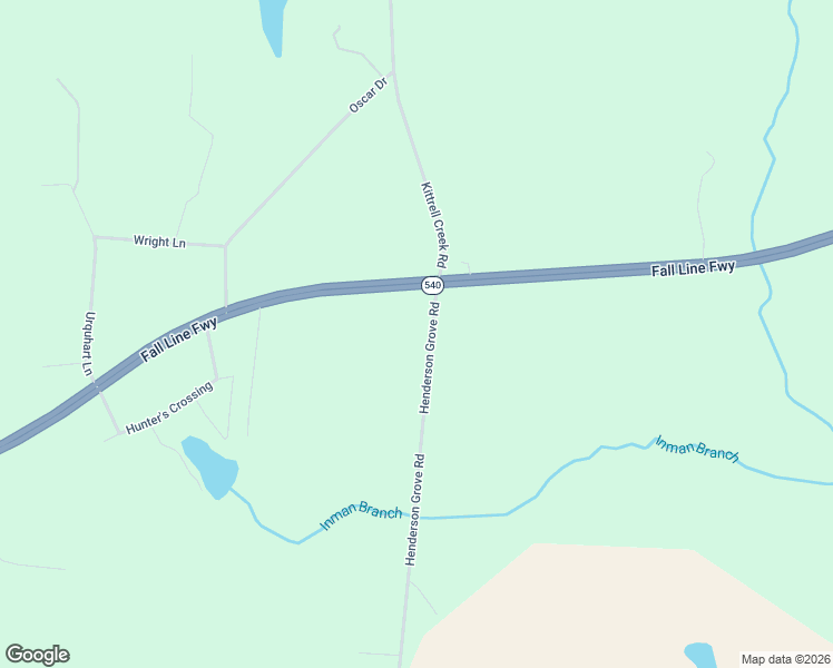 map of restaurants, bars, coffee shops, grocery stores, and more near 3195 Henderson Grove Road in Sandersville