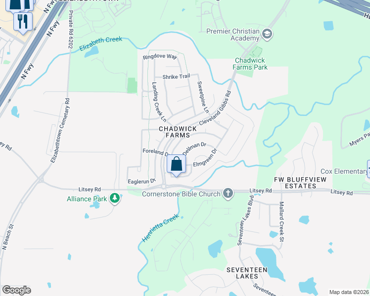 map of restaurants, bars, coffee shops, grocery stores, and more near 4029 Dellman Drive in Roanoke