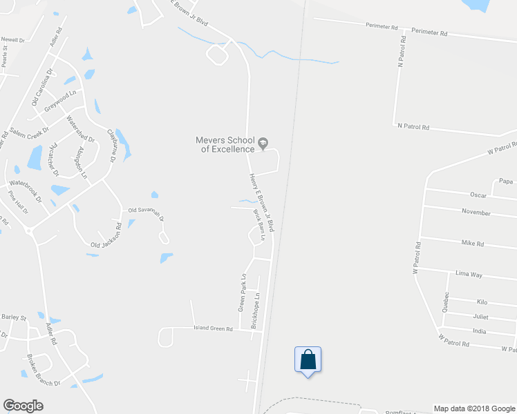 map of restaurants, bars, coffee shops, grocery stores, and more near 531 Brick Barn Lane in Goose Creek
