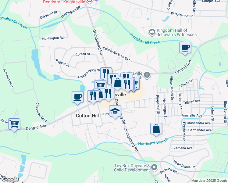 map of restaurants, bars, coffee shops, grocery stores, and more near in Dorchester County