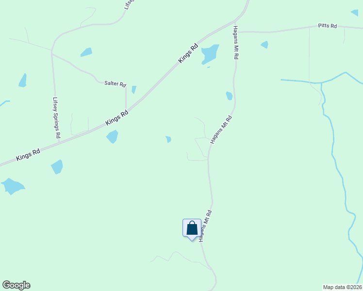 map of restaurants, bars, coffee shops, grocery stores, and more near 764 Hagans Mount Road in Meansville