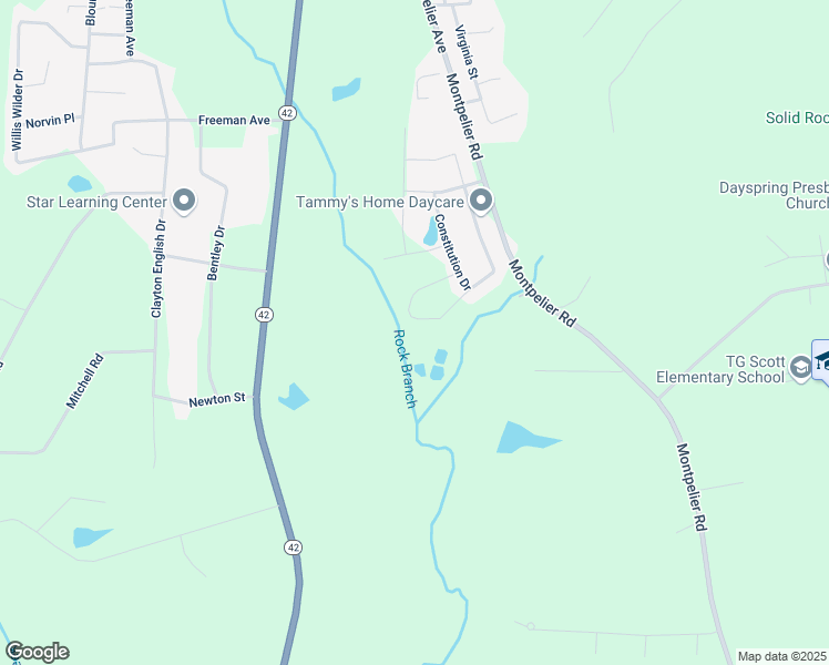 map of restaurants, bars, coffee shops, grocery stores, and more near 243 Presidents Way in Forsyth