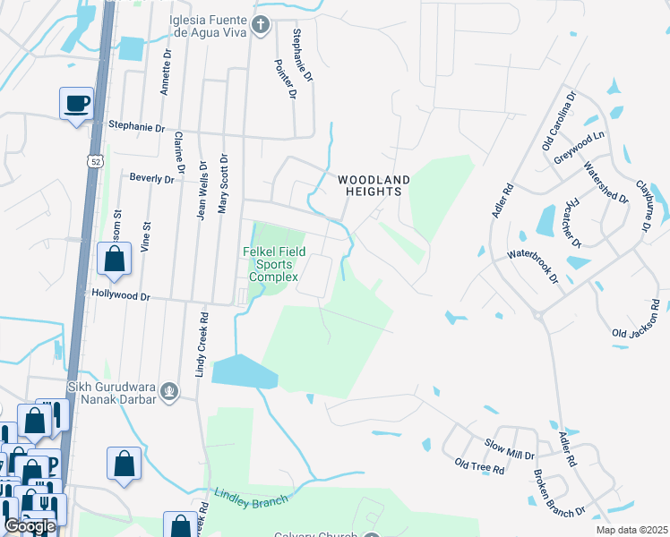 map of restaurants, bars, coffee shops, grocery stores, and more near 110 Red Cedar Drive in Goose Creek