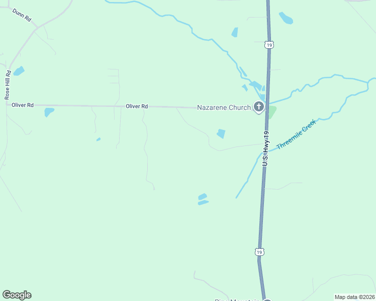 map of restaurants, bars, coffee shops, grocery stores, and more near 445 Oliver Road in Meansville