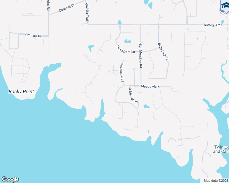 map of restaurants, bars, coffee shops, grocery stores, and more near 5901 Rue Jordan in Flower Mound