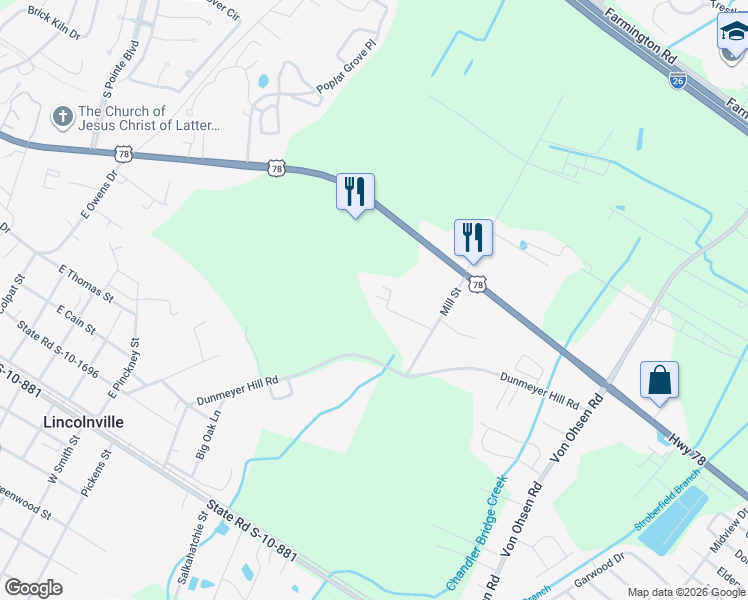 map of restaurants, bars, coffee shops, grocery stores, and more near 222 Fiddie Street in Summerville