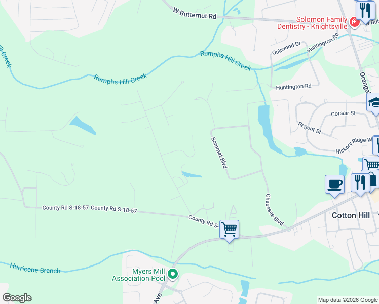 map of restaurants, bars, coffee shops, grocery stores, and more near 112 Scotland Drive in Summerville