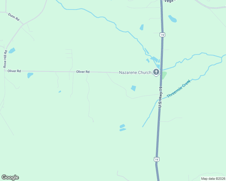 map of restaurants, bars, coffee shops, grocery stores, and more near 445 Oliver Road in Meansville