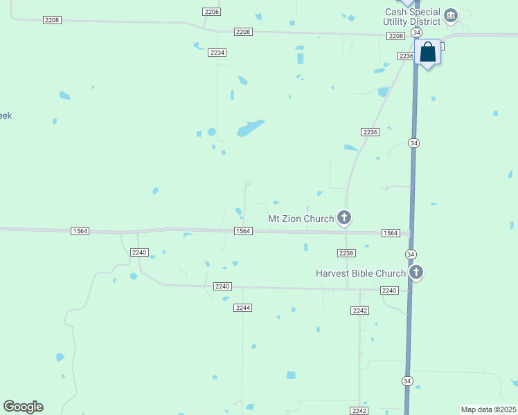 map of restaurants, bars, coffee shops, grocery stores, and more near 362 Farm to Market 1564 in Greenville