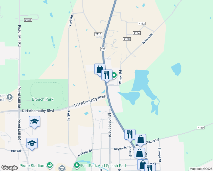 map of restaurants, bars, coffee shops, grocery stores, and more near 900 North Greer Boulevard in Pittsburg