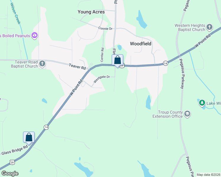 map of restaurants, bars, coffee shops, grocery stores, and more near 810 South Fling Road in LaGrange