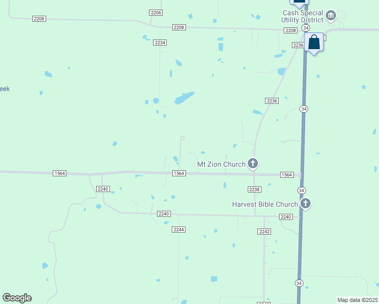 map of restaurants, bars, coffee shops, grocery stores, and more near 362 Farm to Market 1564 in Greenville